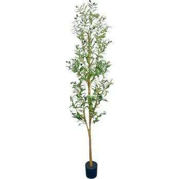 umělá květina UMĚLÁ Rostlina OLIVOVNÍK XXL V KVĚTINÁČI REALISTICKÝ 180cm DEKORACE