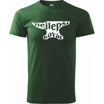 Pánské tričko Nejlepší kovář - Triko extra velké (5-8XL) - 8XL ( Lahvově zelená )