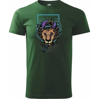 Bad Boy lev - Triko extra velké (5-8XL) - 8XL ( Lahvově zelená )