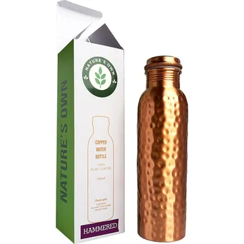 Shaker Měděná láhev na vodu vzor Tepaný, 950 ml, Nature's Own