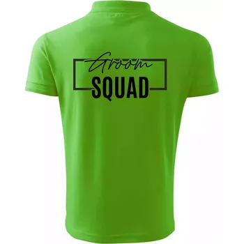 Pánská košile Trika na rozlučku ve čtverci - Groom Squad - Polokošile pánská Pique Polo 203 - 4XL ( Apple Green )