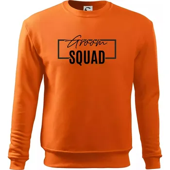 Pánská mikina Trika na rozlučku ve čtverci - Groom Squad - Mikina Essential pánská - 3XL ( Oranžová )