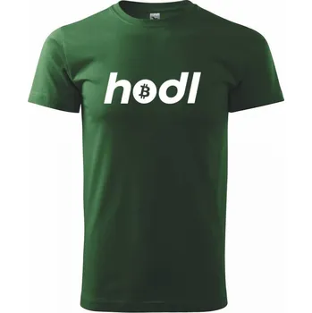 Hodl - Triko extra velké (5-8XL) - 7XL ( Lahvově zelená )
