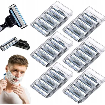 20 KUSŮ NÁHRADNÍCH BŘITŮ PRO GILLETTE MACH 3 - HOLEK DO STROJKU MACH3