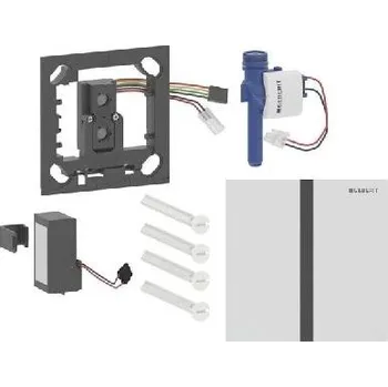 Geberit - Elektronické ovládání splachování pisoárů typ 40, bateriové napájení, easy to clean, Bluetooth, matná bílá 116.237.JT.1