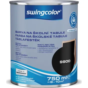 barva na zeď Swingcolor Tabulová barva, černá, 750 ml&nbsp;6191.T0750.9900