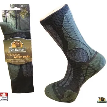 Pánské ponožky Ponožky Dr.Hunter Herbst EXPEDITION MERINO 45-47 Zelené