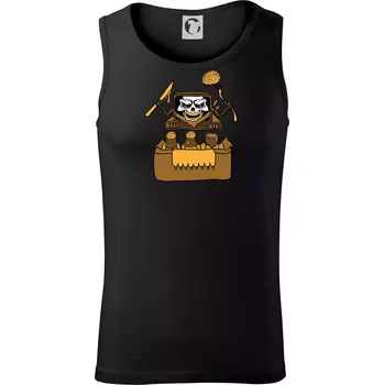 Mozkožrout - televize (Pecka design) - Tílko pánské Core - L ( Černá )