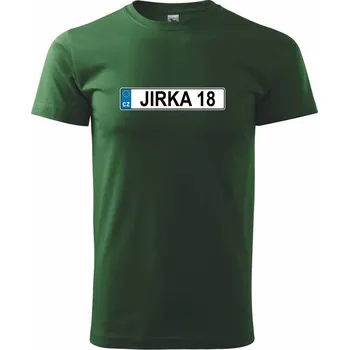 Pánské tričko SPZ Jirka 18 - Triko extra velké (5-8XL) - 8XL ( Lahvově zelená )