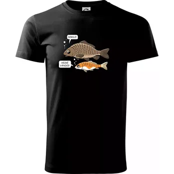 Hezké Vánoce Kapr a Koi kapr (Hana-creative) - Triko extra velké (5-8XL) - 8XL ( Černá )