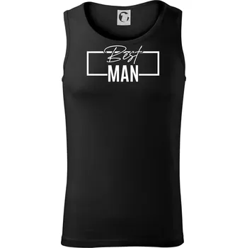 Pánské termoprádlo Trika na rozlučku ve čtverci - Best man - Tílko pánské Core - M ( Černá )