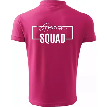 Trika na rozlučku ve čtverci - Groom Squad - Polokošile pánská Pique Polo 203 - 4XL ( Purpurová )