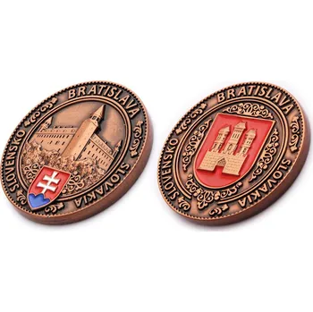 Pamětní mince Bratislava Slovensko - měděná