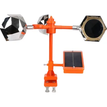 Odpuzovač zvířat Solární odpuzovač ptáků 360° s větrnou energií Hlasový a reflexní venkovní plašič Ultrazvukový odpuzovač škůdců Zahradní zařízení