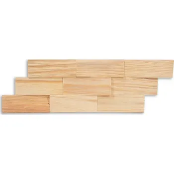 Obklad Dřevěný obklad na stěnu PSDA - přírodní - poslední balení! (4 kusy v balení)