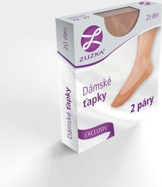 Punčochové ŤAPKY 2 páry/ balení, vel. UNI tělové UNI Tělová