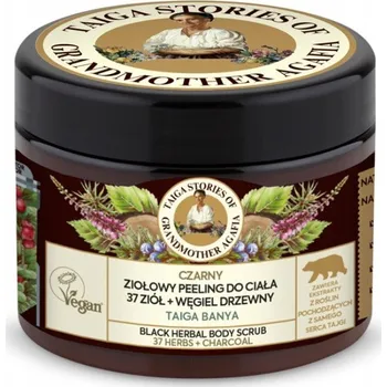 Tělový peeling AGAFIA TAJGA Tělový peeling Černý 300 ml