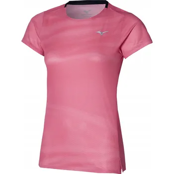 Dámské běžecké tričko Mizuno Premium Aero Tee sangria sunset M