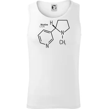 Pánské termoprádlo Molekulární struktura Nikotin - Tílko pánské Core - 2XL ( Bílá )