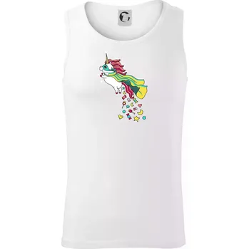 Sweet jednorožec (Pecka design) - Tílko pánské Core - S ( Bílá )