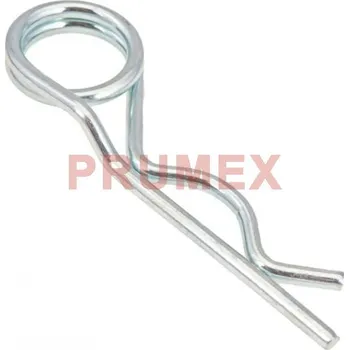 Matice Závlačka pružná DIN 11024 double 2,25x42 zinek bílý