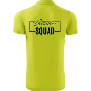 Pánská košile Trika na rozlučku ve čtverci - Groom Squad - Polokošile Victory sportovní (dresovina) - XL ( Limetková )