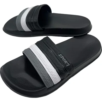 Pánské pantofle Domko Pánské černé pantofle 09 Barva: Černá, Velikost: 45