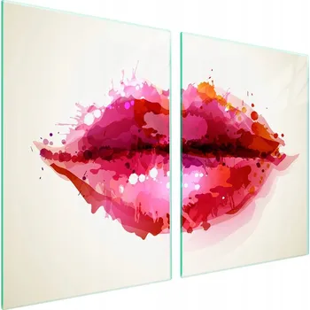 Obraz Skleněná ochranná deska na sporák 2x45x52 Ústa