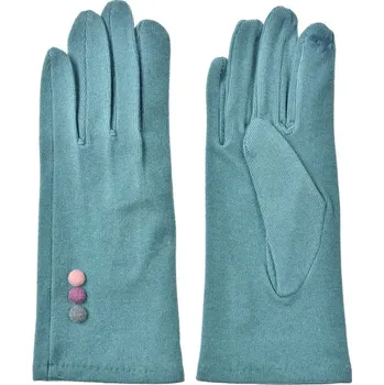Rukavice Tyrkysové rukavice s barevnými knoflíčky - 9*23*1 cm