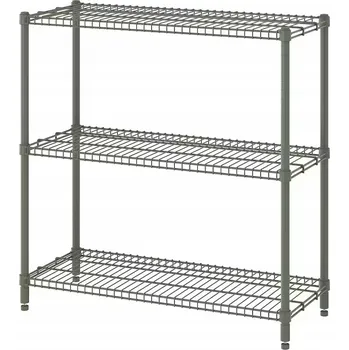 Knihovna IKEA OMAR Regál, šedozelená, 92x36x94 cm