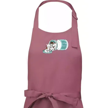 Kuchyňská zástěra Bullterrier Friends Forever zelené (Pecka design) - Pánská zástěra na vaření - Univerzální velikost ( Starorůžová )