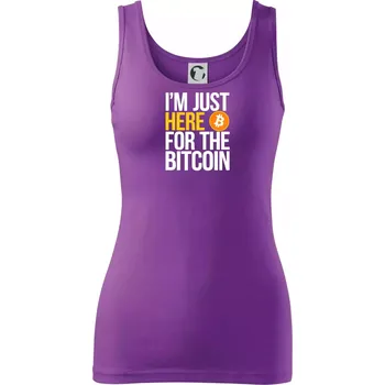 I'm just here for the Bitcoin - Dámské tílko - XS ( Fialová )