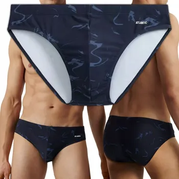 Pánské plavky Pánské plavky slipového střihu na bazén sportovní ATLANTIC - M