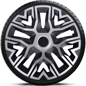 Poklice na kolo NRM THE BEST BICOLOR stříbrná/černá 15\" 4 ks