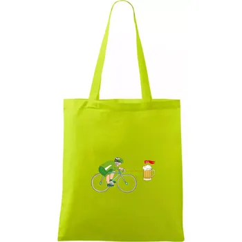 Pivo je můj cíl (Pecka design) - Taška bavlněná - 42 x 38 cm ( Limetková )