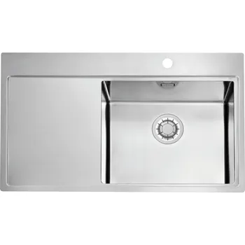 Nerezový dřez Kuchyňský dřez Alveus Pure 50 QC Satin, pravý 1149518