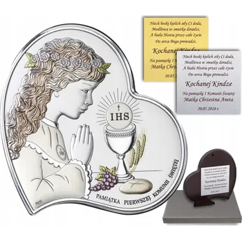 Obraz Stříbrný obrázek první svaté přijímání – památka