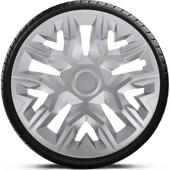 Poklice na kolo NRM Poklice na kola - kryty kol THE BEST silver 15" - sada 4 ks -