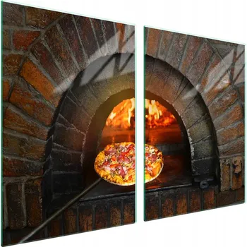Obraz Skleněná ochranná deska na sporák 2x45x52 Pizza
