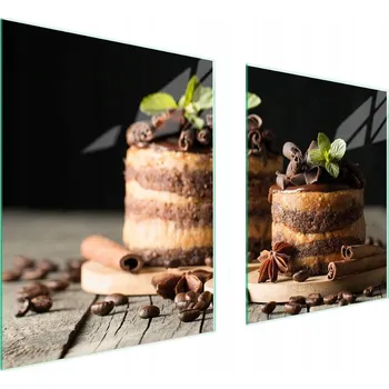 Obraz Skleněná ochranná deska na sporák 85x52 Dezert