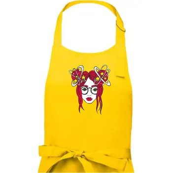 Kuchyňská zástěra Magická červenovláska (Pecka design) - Dámská zástěra na vaření - Univerzální velikost ( Žlutá )