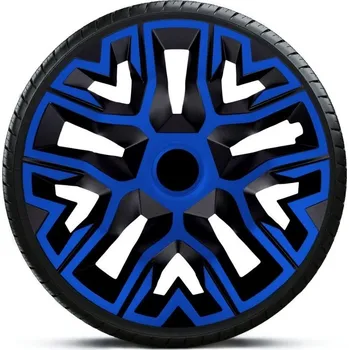 Poklice na kolo NRM Poklice na kola - kryty kol THE BEST BICOLOR blue/black 15" - sada 4 ks -