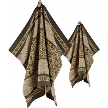 Utěrka ZWOLTEX Marsala GOLD kuchyňská sada utěrka černá 50x70