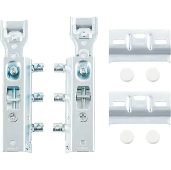 Nábytkové kování Závěs s regulací pro neviditelnou lištu, kompletní sada - 0DM06 AMIX