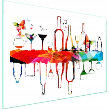 Obraz Skleněná ochranná deska na sporák 70x52 Víno