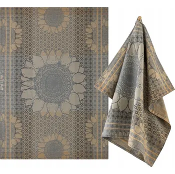 Utěrka ZWOLTEX SUNFLOWERS utěrka bavlněná šedá 240g 50x70cm