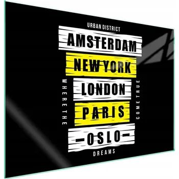 Obraz Skleněná ochranná deska na sporák 70x52 Nápis