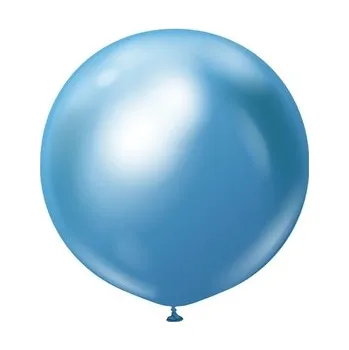 Balónek Balonek chromový modrý, Mirror Blue – 90 cm/36"