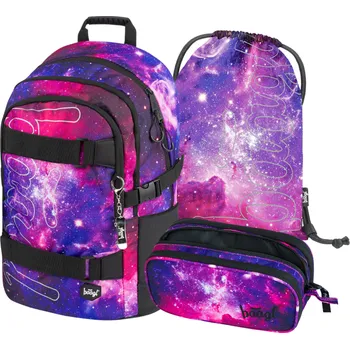 Set školních potřeb Školní batoh v setu Baagl - Skate Galaxy 2