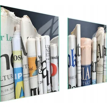 Obraz Skleněná ochranná deska na sporák 85x52 Noviny